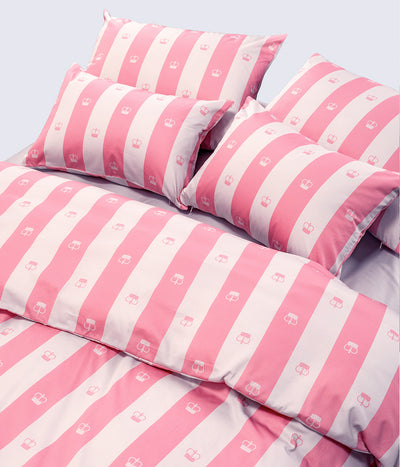 Patalynės komplektas Slapta Meilė Jūsų Didenybei Pink (balta, rausva), 8 nuotrauka