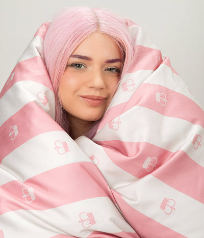 Patalynės komplektas Slapta Meilė Jūsų Didenybei Pink (balta, rausva), 3 nuotrauka