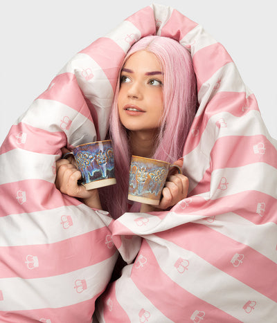 Patalynės komplektas Slapta Meilė Jūsų Didenybei Pink (balta, rausva), 6 nuotrauka