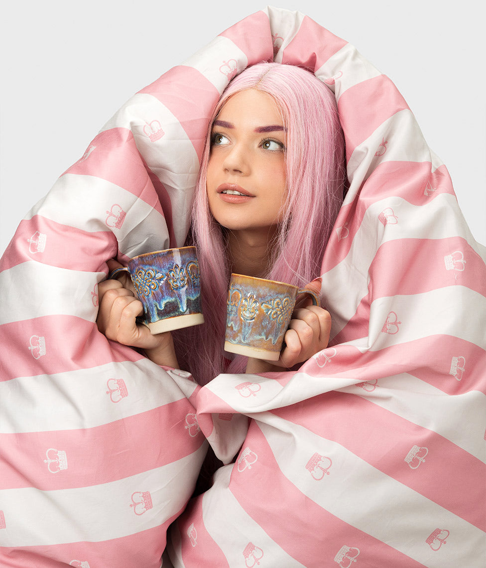 Patalynės komplektas Slapta Meilė Jūsų Didenybei Pink (balta, rausva), 6 nuotrauka