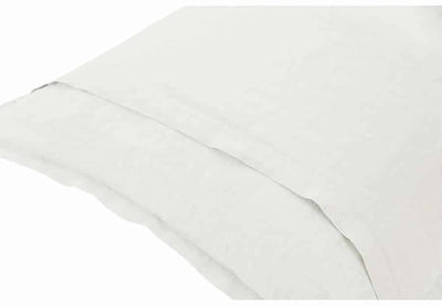 Lininės patalynės komplektas Casual White (balta), 4 nuotrauka