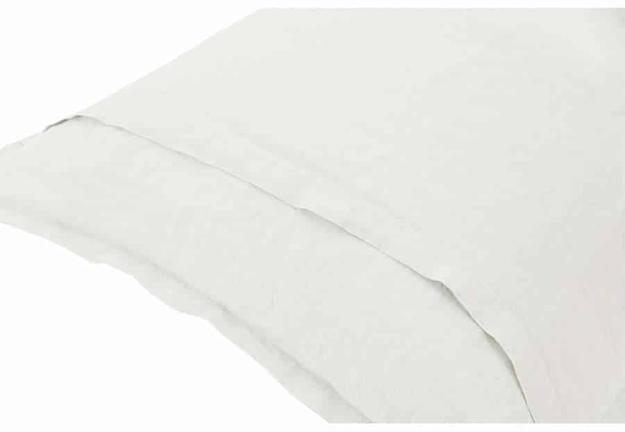 Lininės patalynės komplektas Casual White (balta), 4 nuotrauka