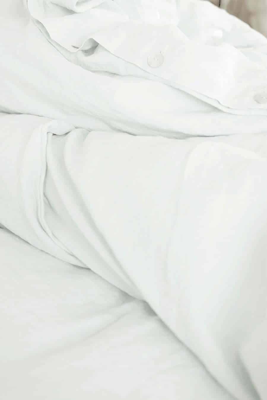 Lininės patalynės komplektas Casual White (balta), 5 nuotrauka