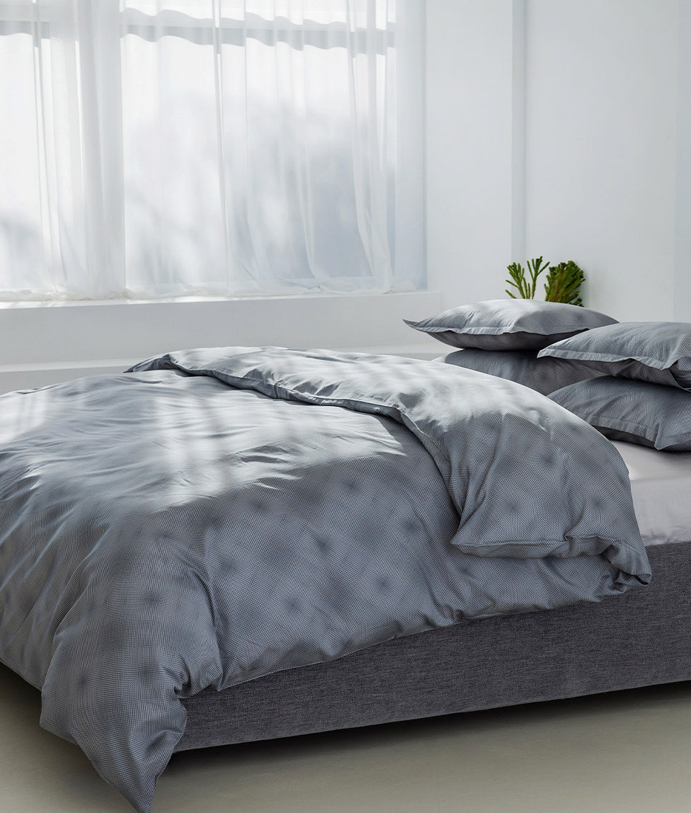 Satino patalynės komplektas Mirage Grey (pilka)