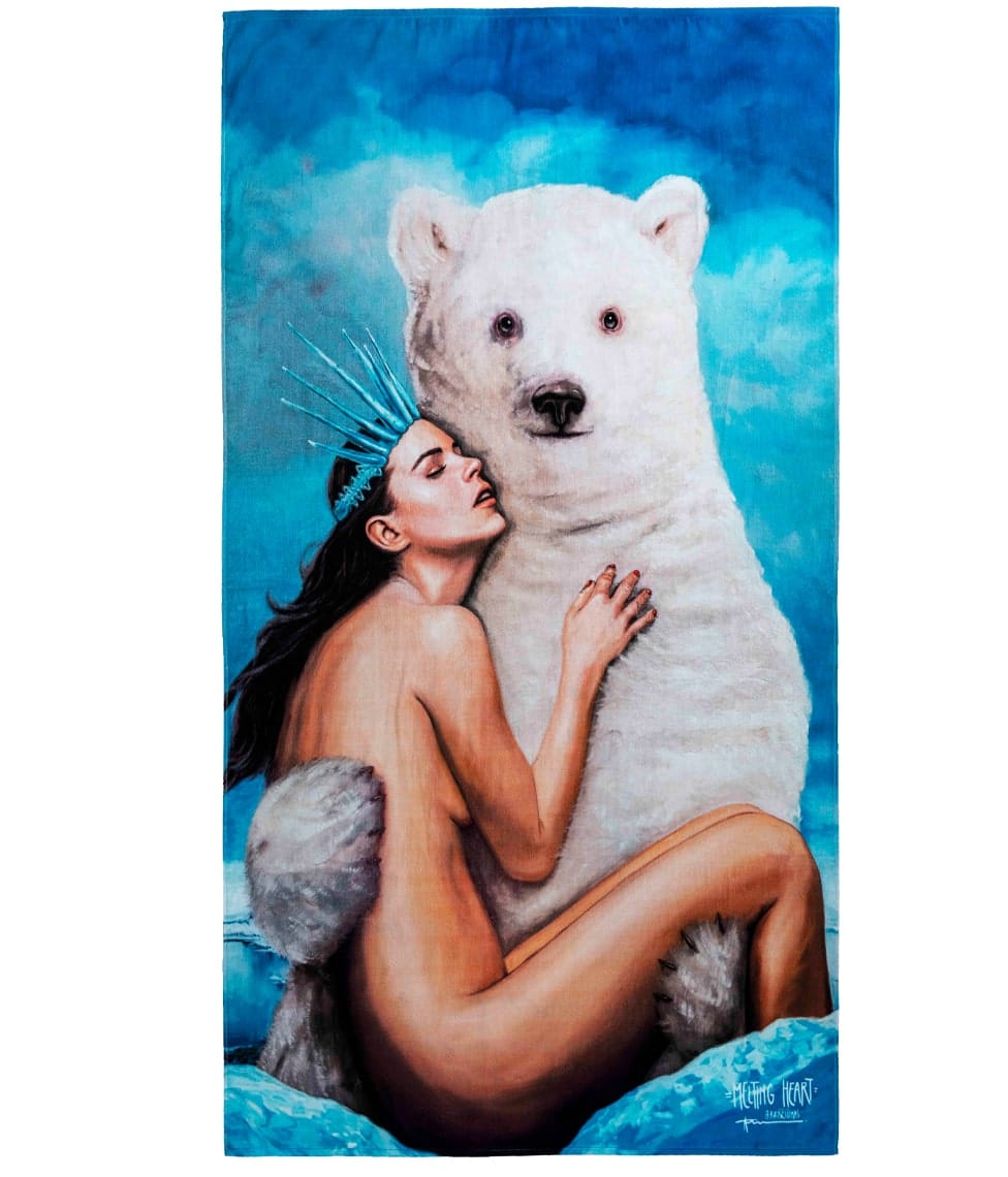 Paplūdimio rankšluostis / Melting Heart (marga), 3 nuotrauka