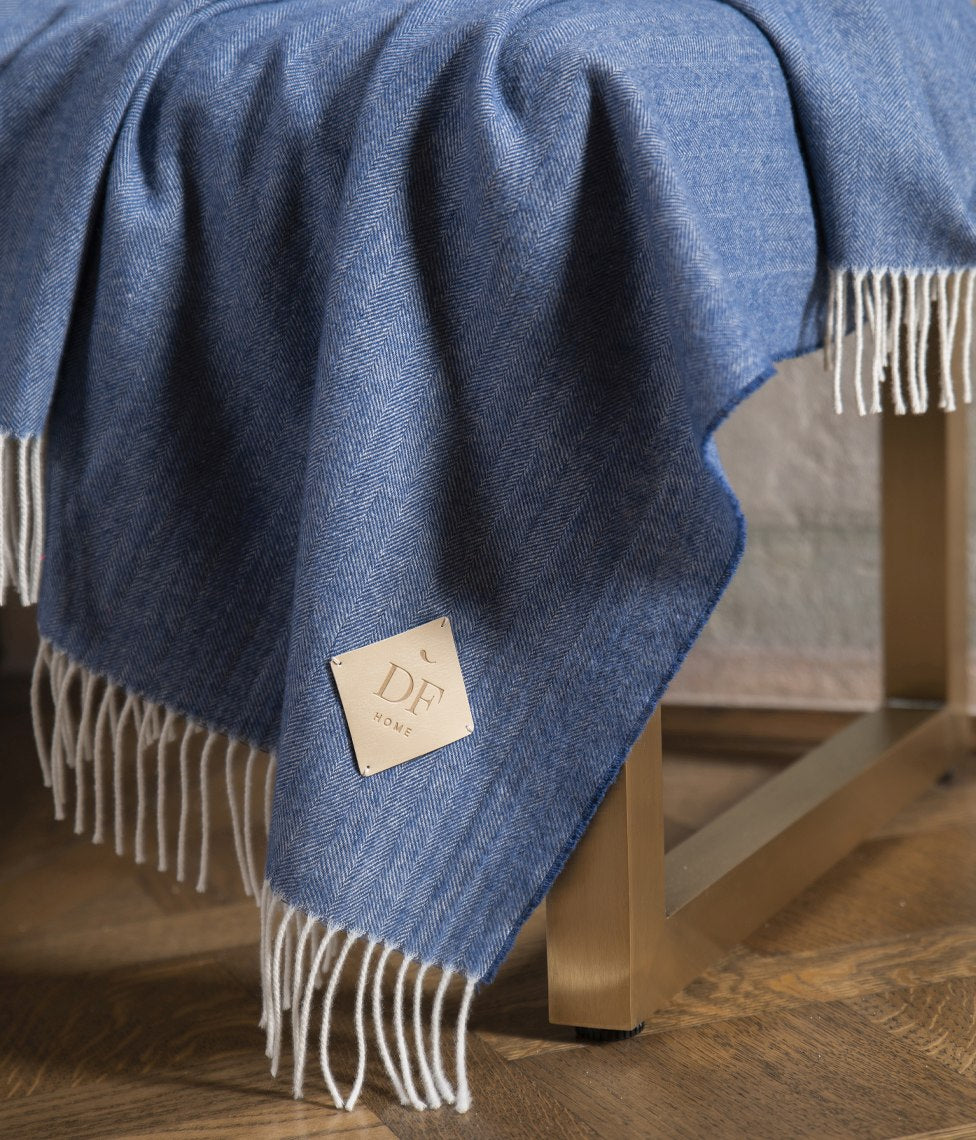 Pledas KASHWOOL Ocean Blue 130x180cm