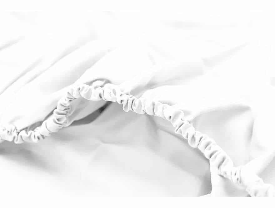 Viešbučio satino paklodė su guma Optical White (balta), 6 nuotrauka