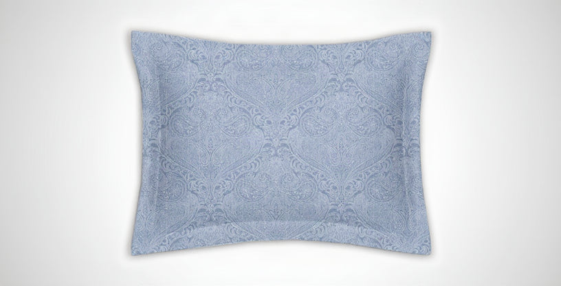 Satino pagalvės užvalkalas Paisley Ocean
