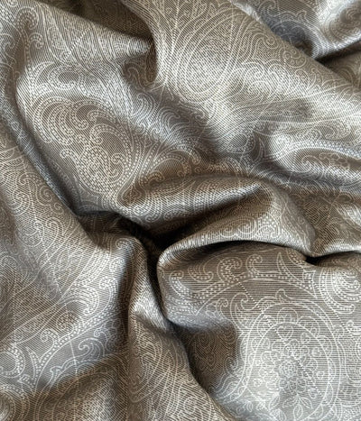 Satino antklodės užvalkalas Paisley Bronze