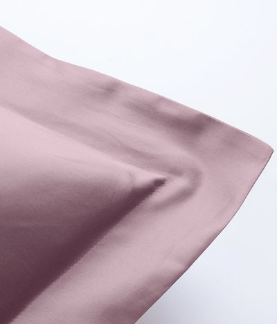 Satino patalynės komplektas Solid Rose Quartz (rausva), 4 nuotrauka