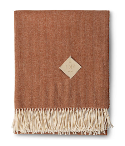 Pledas KASHWOOL Dark Orange 130x180cm, 2 nuotrauka