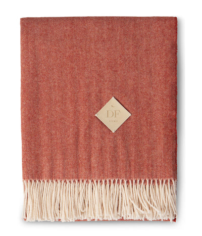 Pledas KASHWOOL Red Glow 130x180cm, 2 nuotrauka