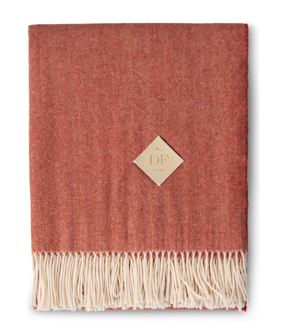 Pledas KASHWOOL Red Glow 130x180cm, 2 nuotrauka