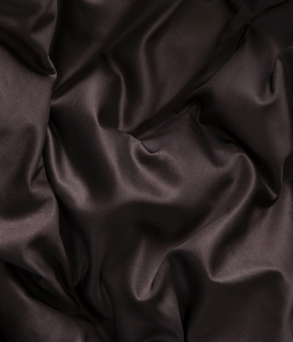 Satino patalynės komplektas Solid Chocolate Oud (ruda), 2 nuotrauka