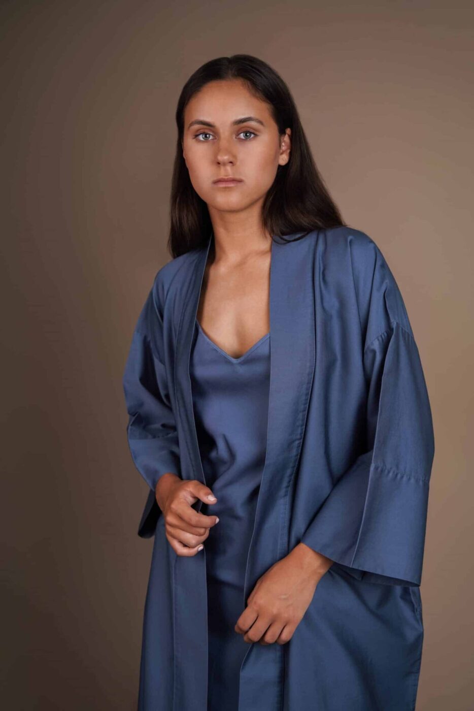 Chalatas Dream Touch Silver Blue (mėlyna), 4 nuotrauka