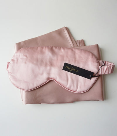 Rinkinys (šilko akiniai+šilko pagalvės užvalkalas) Solid Pink (rausva), 2 nuotrauka