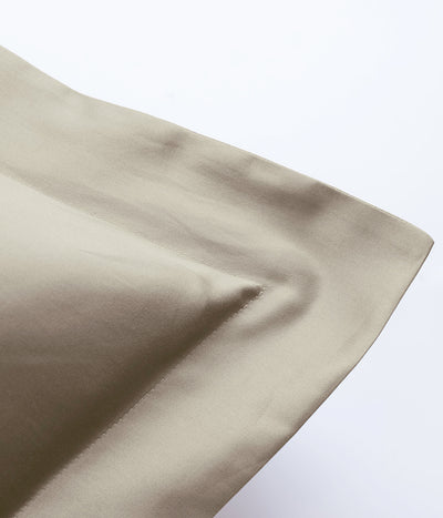 Satino pagalvės užvalkalas Solid Sand (smėlio), 2 nuotrauka
