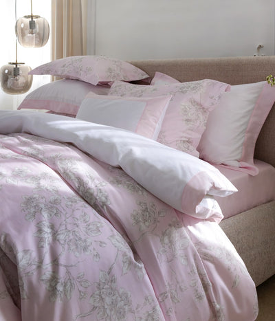 Satino patalynės komplektas Eden Primrose Pink (rausva), 6 nuotrauka
