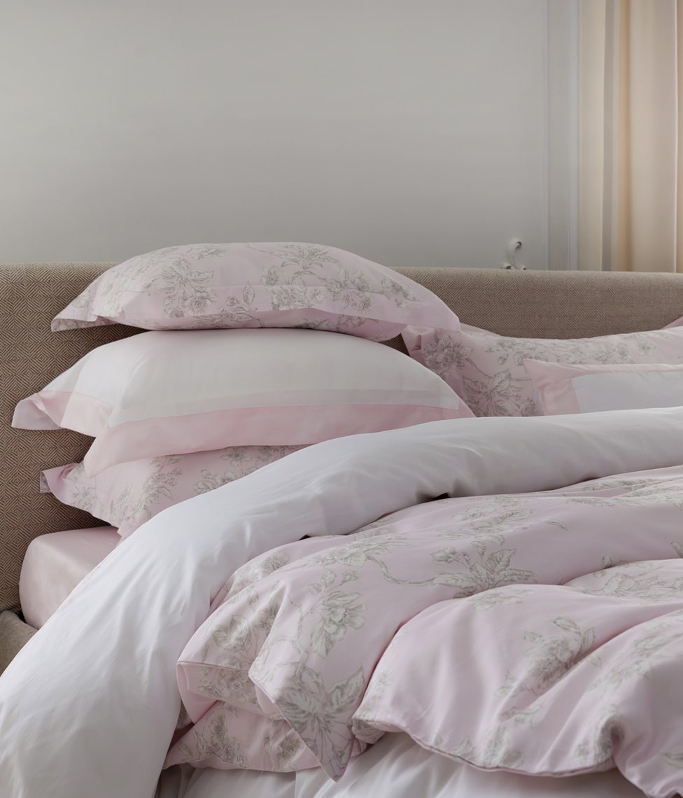 Satino patalynės komplektas Eden Primrose Pink (rausva), 8 nuotrauka