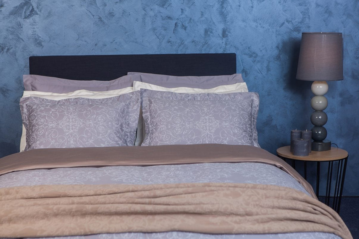 Satino pagalvės užvalkalas Versailles Grey (pilka), 2 nuotrauka