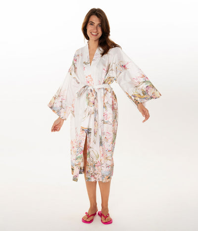 Chalatas kimono Floral Sense by Kmieliauskaitė (marga), 2 nuotrauka