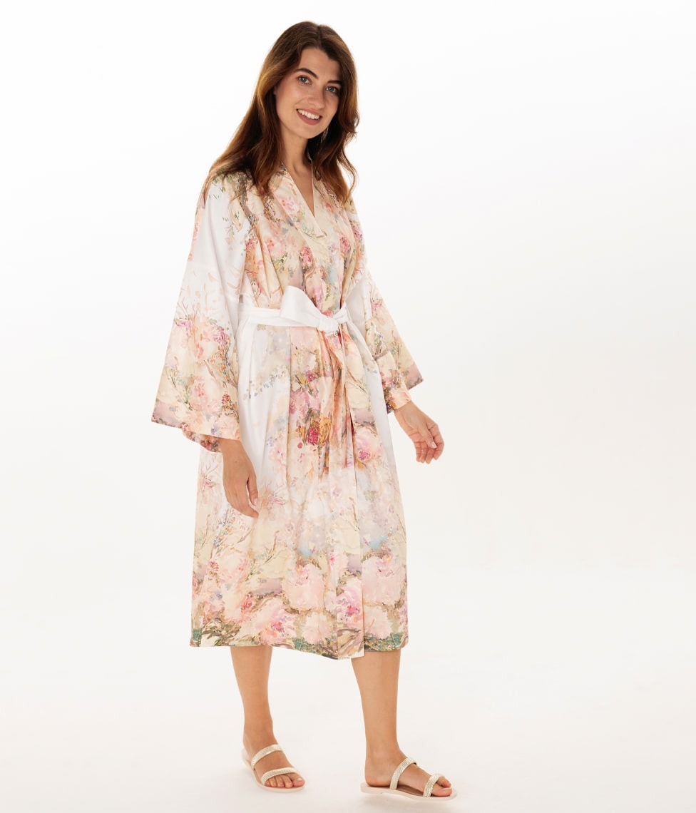 Chalatas kimono Nostalgia by Kmieliauskaitė (marga), 2 nuotrauka