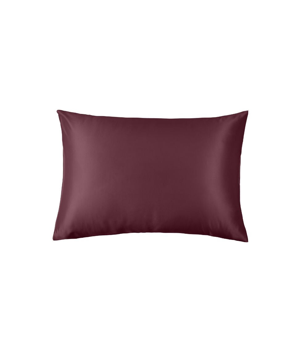 Šilkinis pagalvės užvalkalas Dark Red (bordinė)