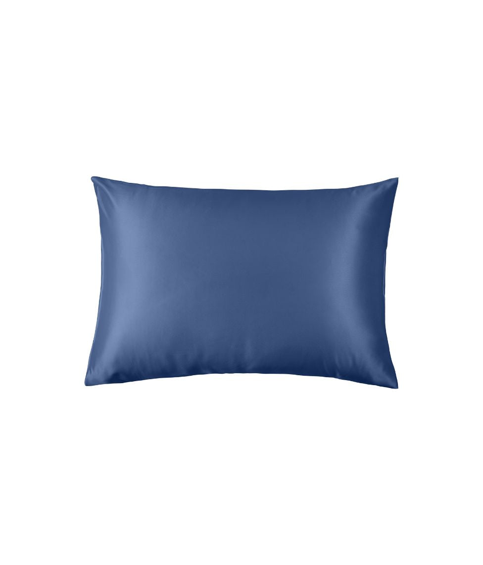 Šilkinis pagalvės užvalkalas dėžutėje Dark Blue (tamsiai mėlyna)