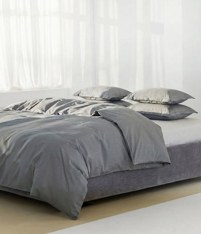 Satino pagalvės užvalkalas Stripe In Line Grey (pilka), 4 nuotrauka