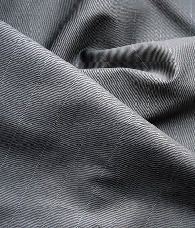 Satino patalynės komplektas Stripe In Line Grey (pilka), 2 nuotrauka