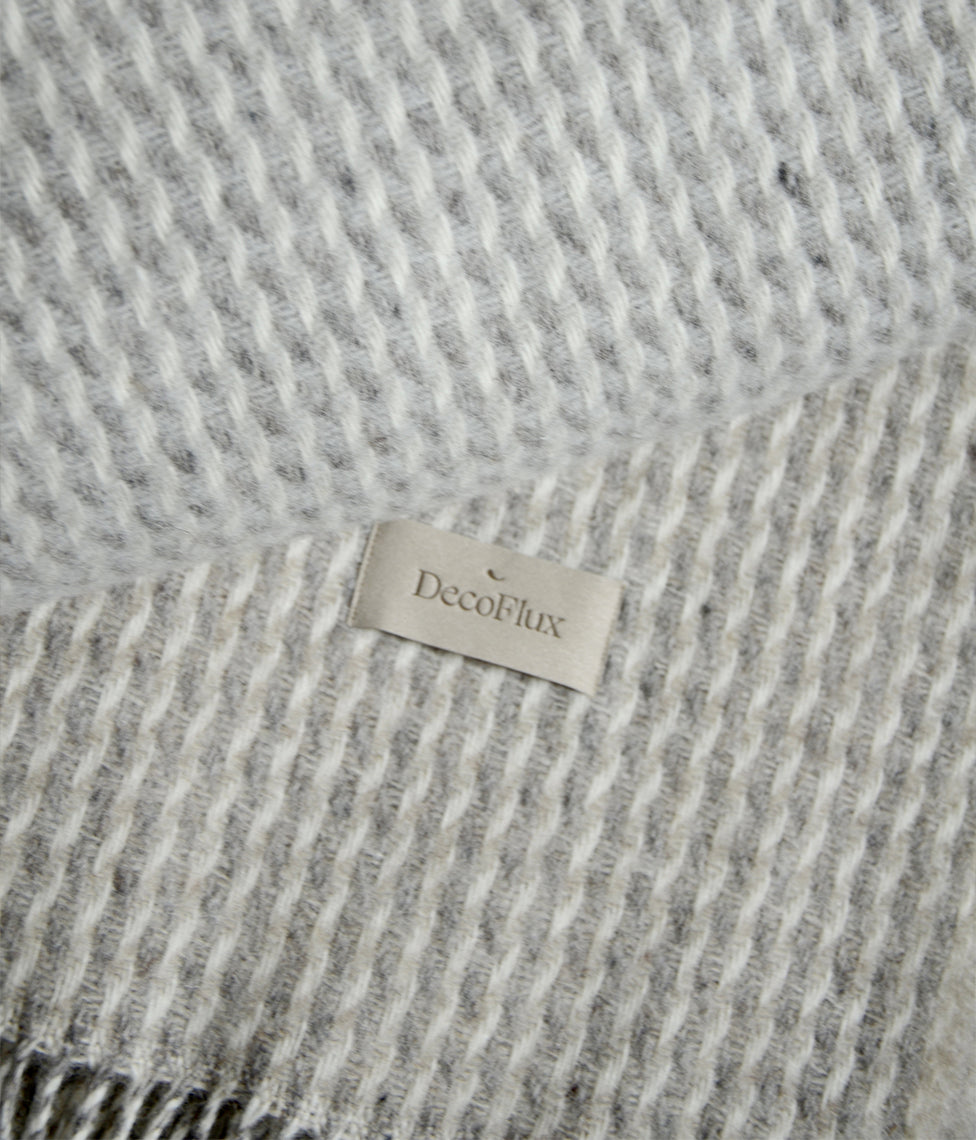 Vilnonis pledas Verdi Light Grey, 140x180cm