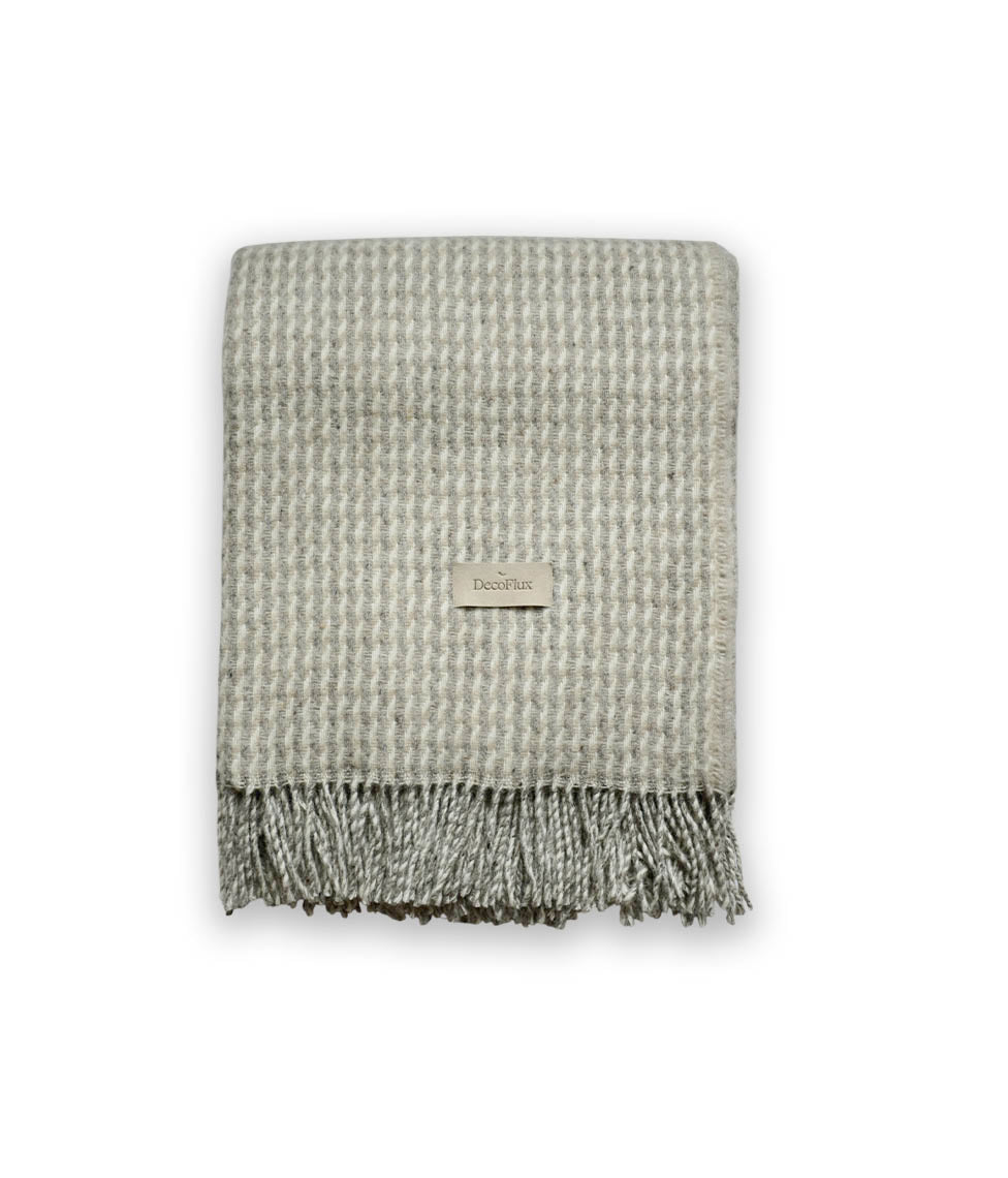 Vilnonis pledas Verdi Beige, 140x180cm