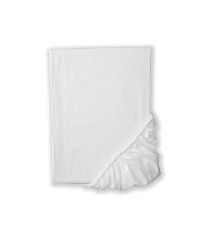 Satino paklodė su guma Solid White (balta)