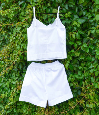 Dviejų dalių kostiumėlis Solid Optical White (optiškai balta), 4 nuotrauka