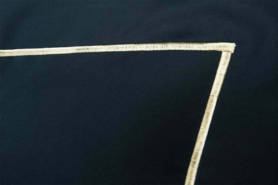 Satino patalynės komplektas Solid Dark Blue (mėlyna), 5 nuotrauka