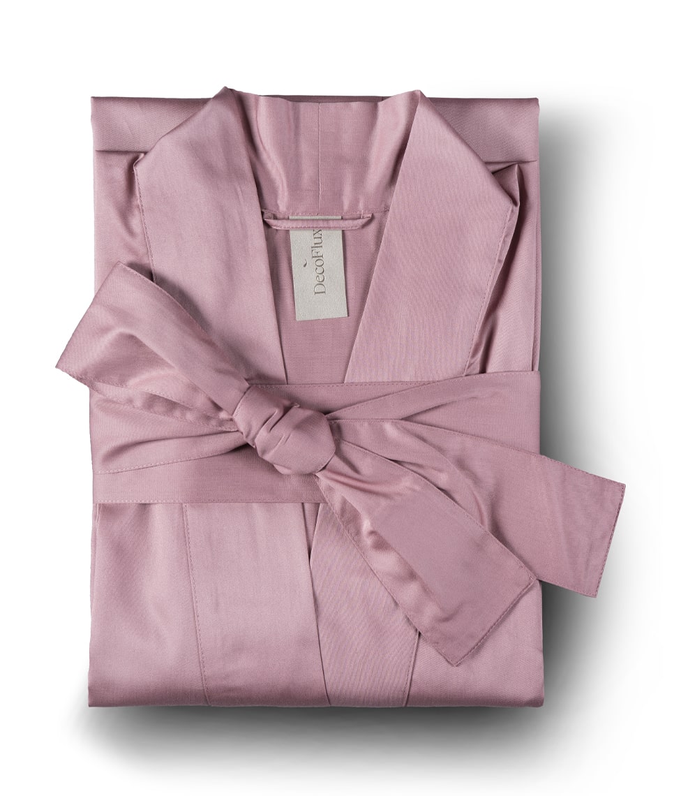 Chalatas Kimono Solid Clay (rusva), 2 nuotrauka