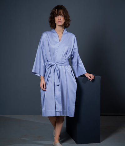 Chalatas Kimono Solid Very Peri (violetinė)