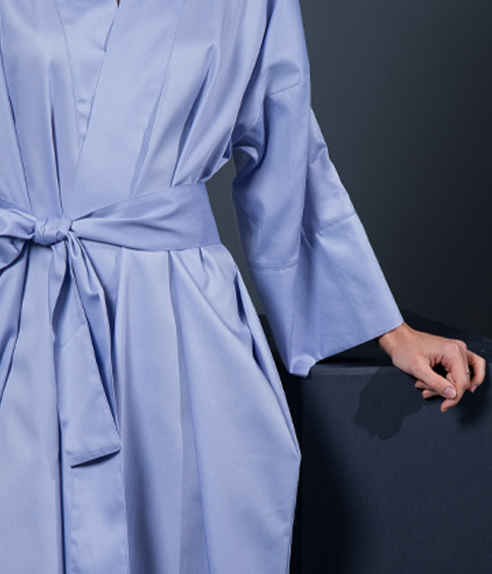 Chalatas Kimono Solid Very Peri (violetinė), 5 nuotrauka