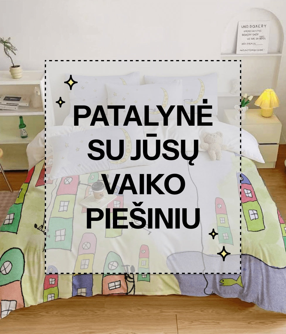 Patalynė su Jūsų vaiko piešiniu