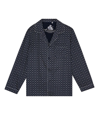 Vyriška pižama Ambassador Blue Diamond (švarkas+kelnės), 3 nuotrauka