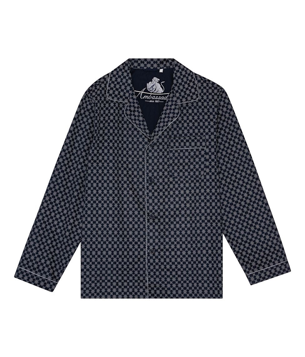 Vyriška pižama Ambassador Blue Diamond (švarkas+kelnės), 3 nuotrauka