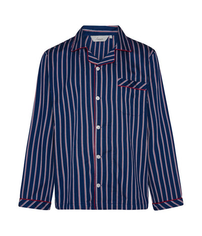 Vyriška pižama Ambassador Blue Red Stripes (švarkas+kelnės), 2 nuotrauka