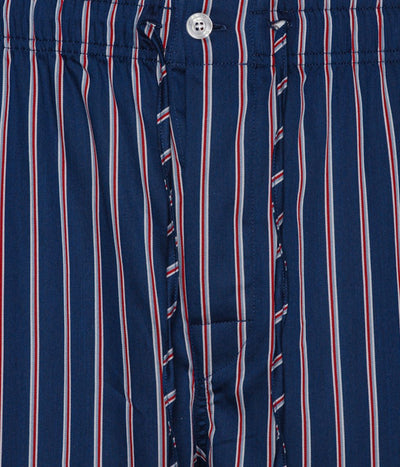 Vyriška pižama Ambassador Blue Red Stripes (švarkas+kelnės), 6 nuotrauka