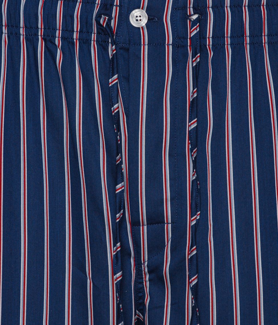 Vyriška pižama Ambassador Blue Red Stripes (švarkas+kelnės), 6 nuotrauka