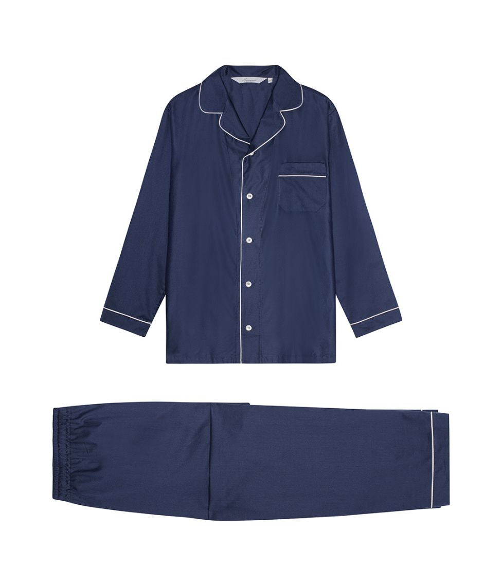 Vyriška pižama Ambassador Dark Blue (švarkas+kelnės)