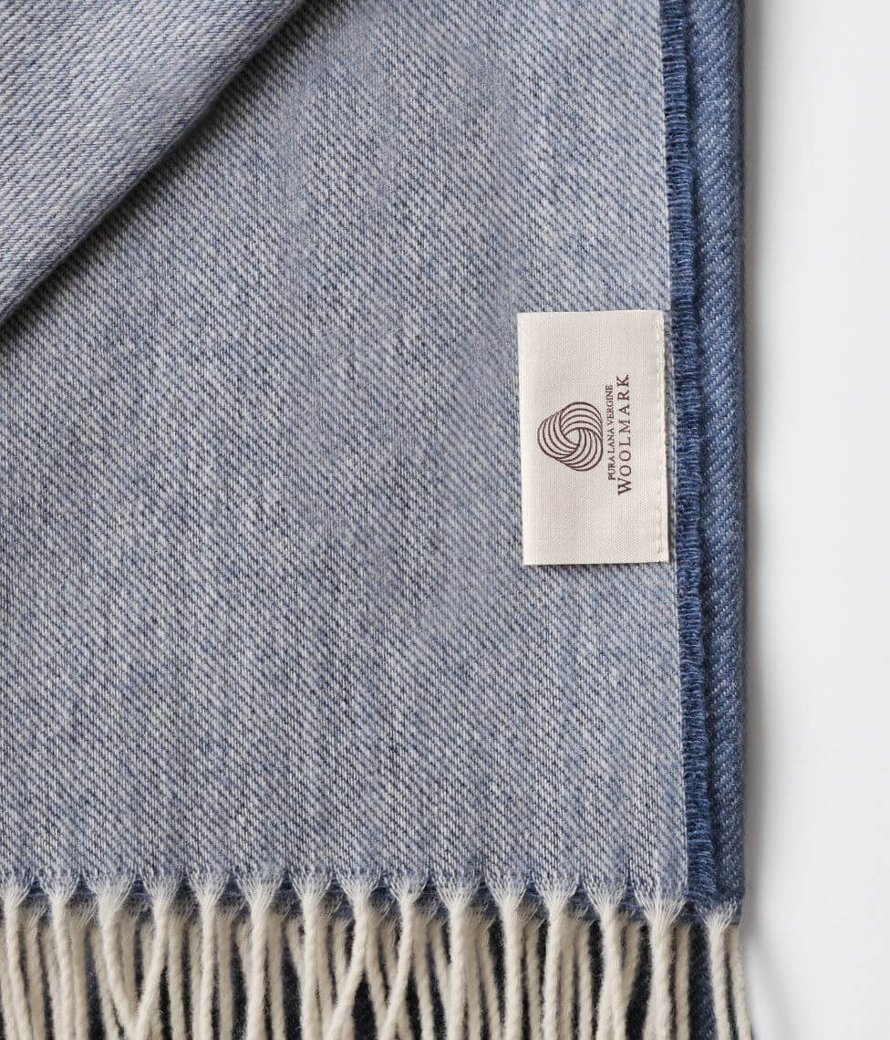 Pledas Double Sided Denim Blue 130x180cm (mėlyna), 3 nuotrauka