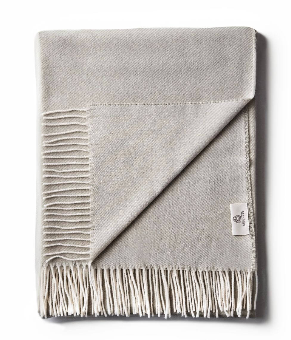 Pledas Double Sided Light Grey 130x180cm (pilka), 2 nuotrauka