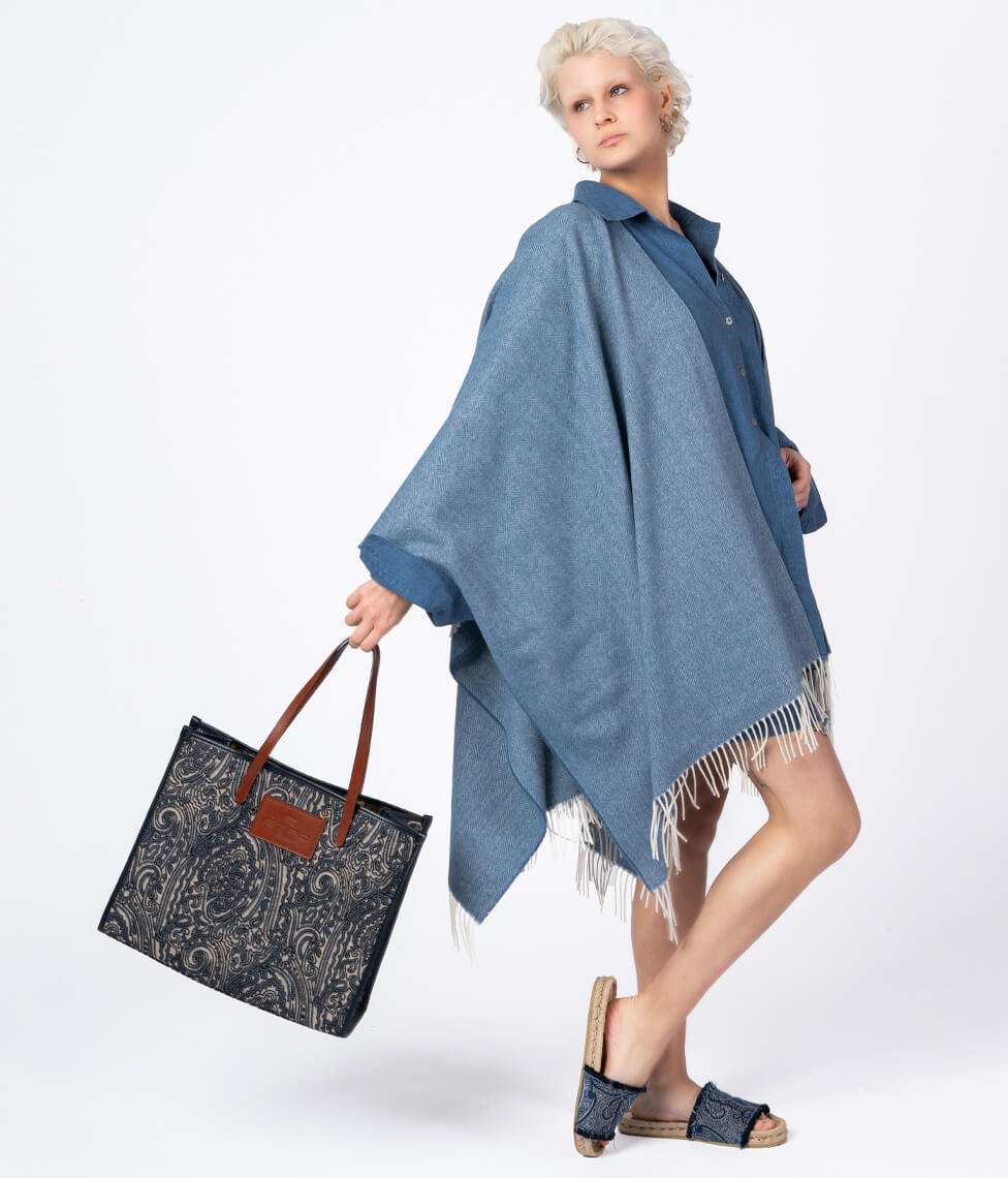 Pončas Kashwool Blue Sky (mėlyna), 3 nuotrauka