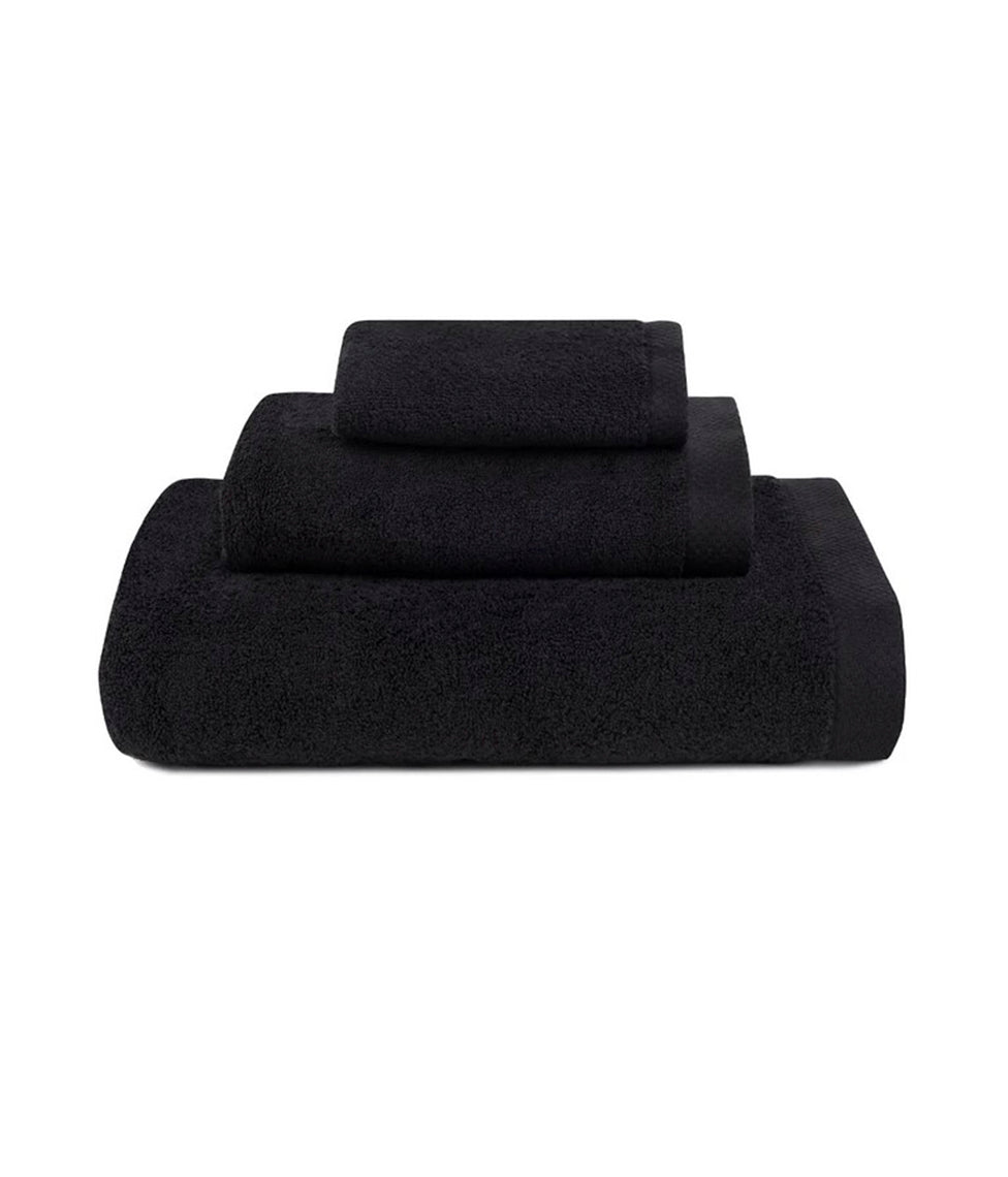 Vonios rankšluostis Luxus Black (juoda)