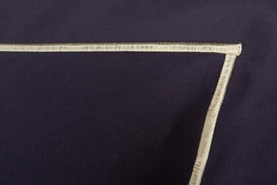 Satino pagalvės užvalkalas Solid Indigo, 4 nuotrauka